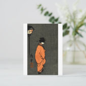 Carte Postale Orange Robed Geisha (Debout devant)