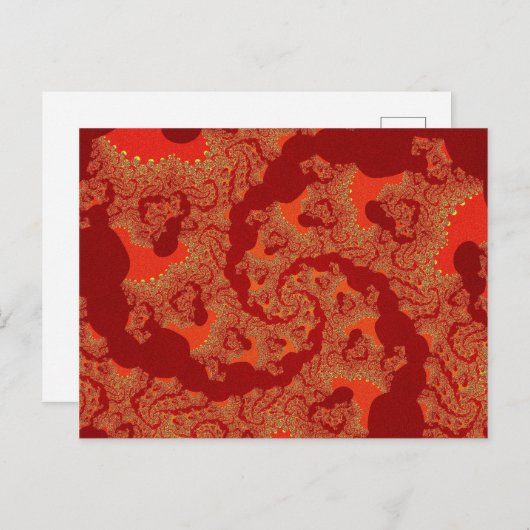 Carte Postale Orange rouge (Devant / Derrière)