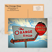 Carte postale Orange Shop (Devant / Derrière)
