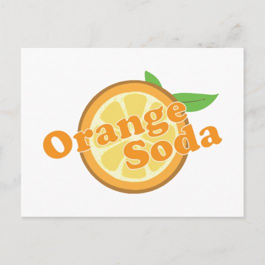 Carte Postale Orange Soda (Devant)