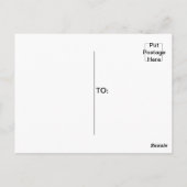 Carte Postale Orange Turquoises arbres verts avec Pointe Polka m (Dos)