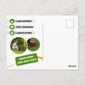 Carte Postale Orange & verdure Jardin Landscaping Garderie (Dos)