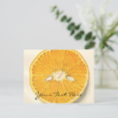 Carte postale orange vintage (Debout devant)