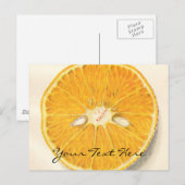 Carte postale orange vintage (Devant / Derrière)