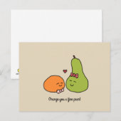 Carte postale "Orange, vous êtes une poire délicie (Devant / Derrière)