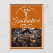 Carte Postale Orange White Médicale School Photo Party (Devant)