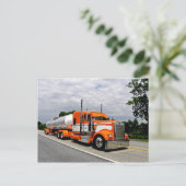 Carte postale Orange Ya Jealous Kenworth (Debout devant)