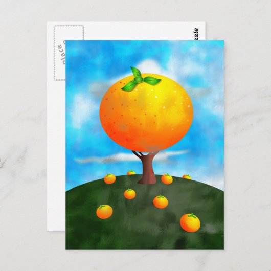 Carte Postale Oranger (Devant / Derrière)