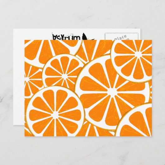 Carte Postale oranges. (Devant / Derrière)