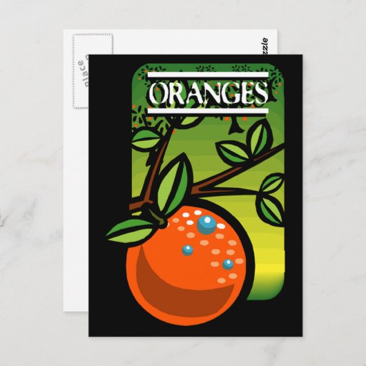 Carte Postale Oranges (Devant / Derrière)
