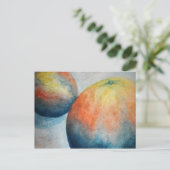 Carte Postale oranges aquarelles (Debout devant)