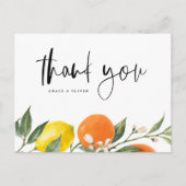 Carte Postale Oranges botaniques et citrons Merci Mariage (Devant)