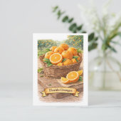 Carte Postale Oranges de Floride (Série d'aliments américains) (Debout devant)