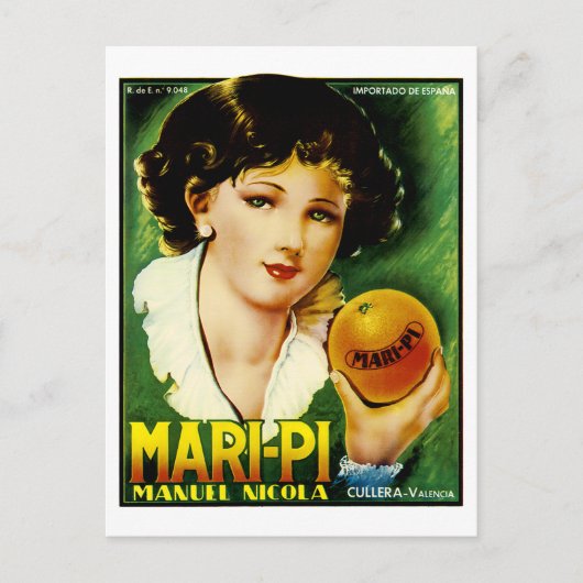 Carte Postale Oranges de Mari Pi (Devant)
