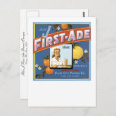 Carte Postale Oranges de marque Blue J First-Ade (Devant / Derrière)