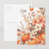 Carte Postale Oranges Douces Citron et Fleurs Neutre (Devant / Derrière)