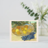 Carte Postale Oranges et citrons avec gants bleus de Van Gogh (Debout devant)