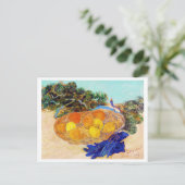 Carte Postale Oranges et citrons avec gants bleus, Van Gogh (Debout devant)
