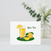 Carte postale Oranges et jus d'orange (Debout devant)