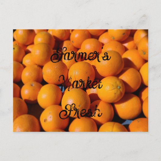 Carte Postale Oranges Fraîches du Marché de Producteurs  (Devant)