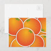 Carte Postale Oranges funky (Devant / Derrière)