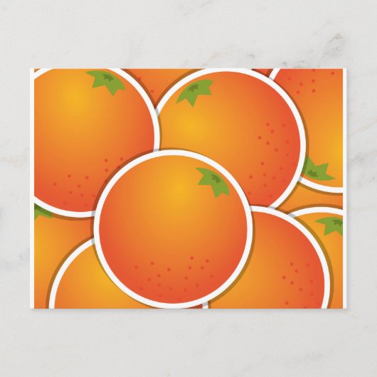Carte Postale Oranges funky (Devant)