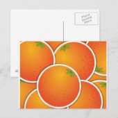 Carte Postale Oranges funky (Devant / Derrière)