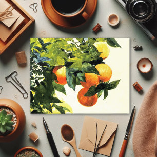 Carte Postale Oranges sur une succursale Winslow Homer Fine Art 