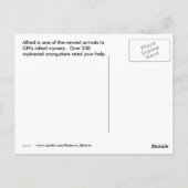 Carte Postale Orangutan infantile en crèche (Dos)