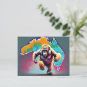 Carte Postale Orangutang en Australie (Debout devant)