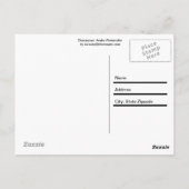 Carte Postale Oranjestad, Aruba aquarelle (Dos)