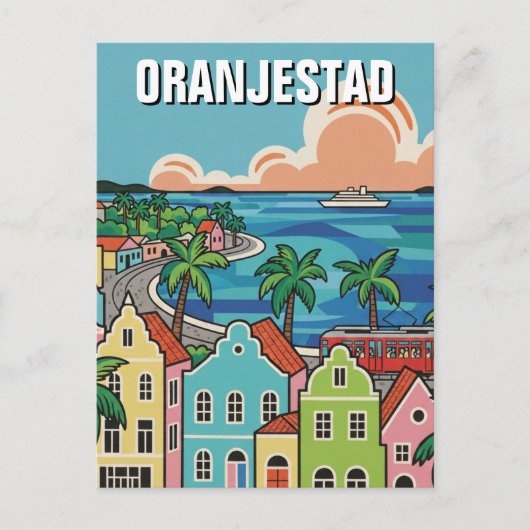 Carte Postale Oranjestad Aruba Travel (Devant)