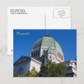 Carte Postale Oratoire Saint-Joseph (Devant / Derrière)
