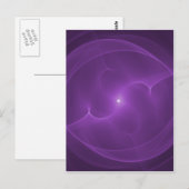 Carte Postale Orb d'énergie violet (Devant / Derrière)