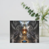 Carte Postale Orb Of Light Fractal Art (Debout devant)