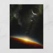 Carte Postale Orbite d'une planète alien (Devant)