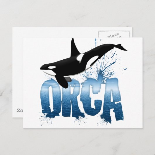 Carte Postale Orca (Devant / Derrière)