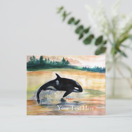 Carte postale Orca Whale Gratuite (Debout devant)