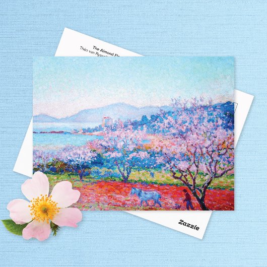 Carte Postale Orchard des fleurs d'amandes Théo van Rysselberghe