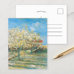 Carte Postale Orchard en fleurs | Vincent van Gogh<br><div class="desc">Orchard à Blossom (1888) de l'artiste post-impressionniste néerlandais Vincent Van Gogh. L'oeuvre originale est une huile sur toile représentant un paysage d'arbres à fleurs. Utilisez les outils de conception pour ajouter du texte personnalisé ou personnaliser l'image.</div>