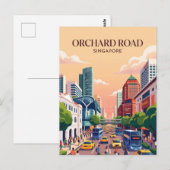 Carte Postale Orchard Road Singapour (Devant / Derrière)