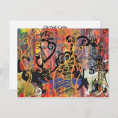 Carte postale Orchid Cats (Devant / Derrière)