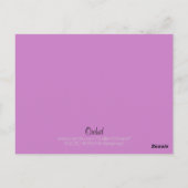 Carte Postale Orchidée (Dos)