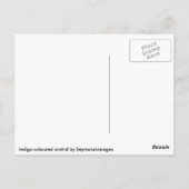 Carte Postale Orchidée de couleur indienne (Dos)