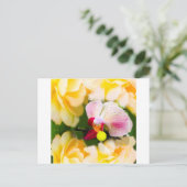 Carte Postale Orchidée rose avec balle de tennis (Debout devant)