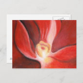 Carte Postale Orchidée rouge (Devant / Derrière)