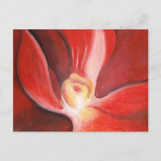 Carte Postale Orchidée rouge (Devant)
