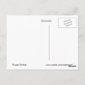 Carte postale Orchidée violette (Dos)