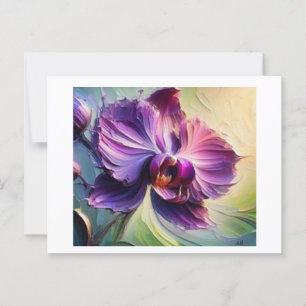 Carte Postale Orchidée violette en fleurs #2,