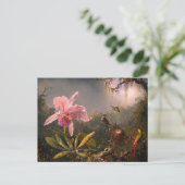 Carte postale : Orchidées et colibris (Debout devant)